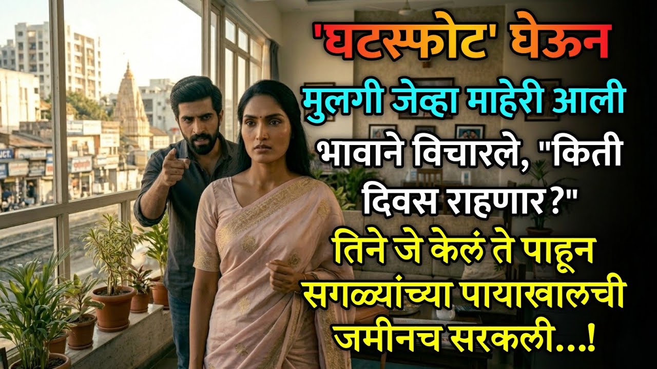 किती दिवस राहणार? माहेरात विचारलेला प्रश्न… पण मुलीने आयुष्य बदलून टाकलं | Marathi Emotional Story 