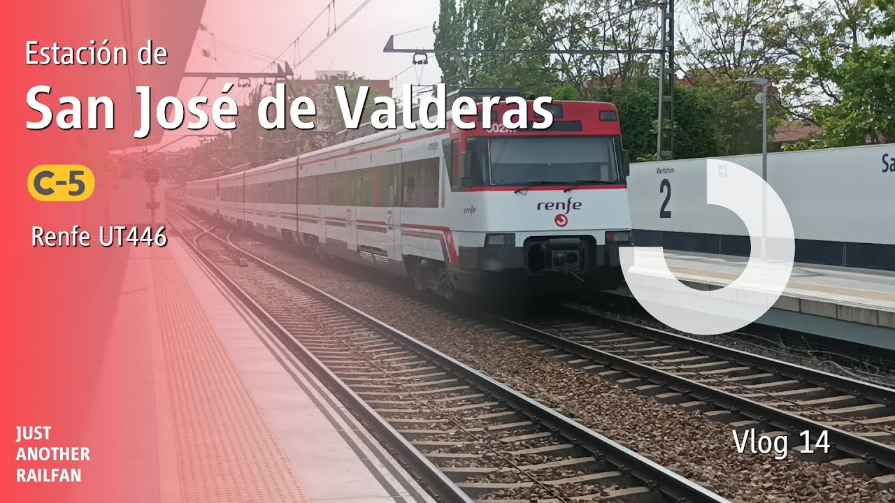 Vlog 14: Estación de San José de Valderas (Cercanías Madrid: C-5) (Renfe 446)