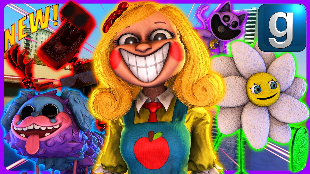 Gmod Poppy Playtime | Review | Brand New DrGBase Poppy Playtime Nextbots! [Part 2]
