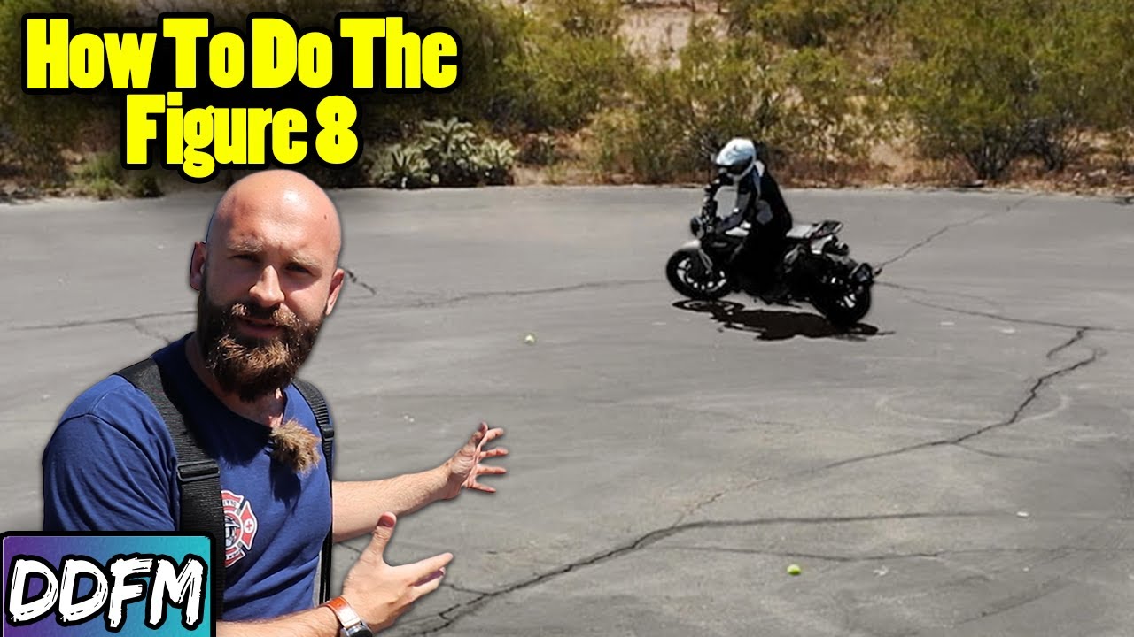 How To Do A Figure 8 / UK Mod 1 Motorcycle Test Exercise