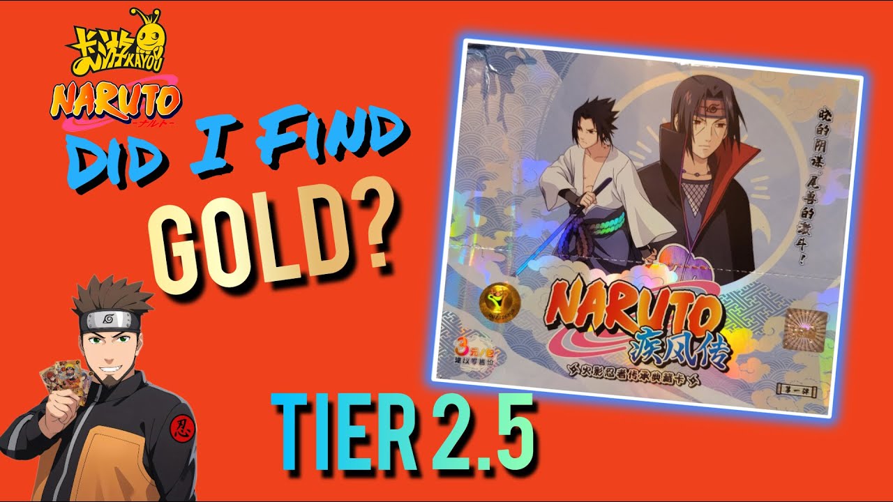 Searching for GOLD!!  Naruto Kayou Booster Box Opening Tier 2.5