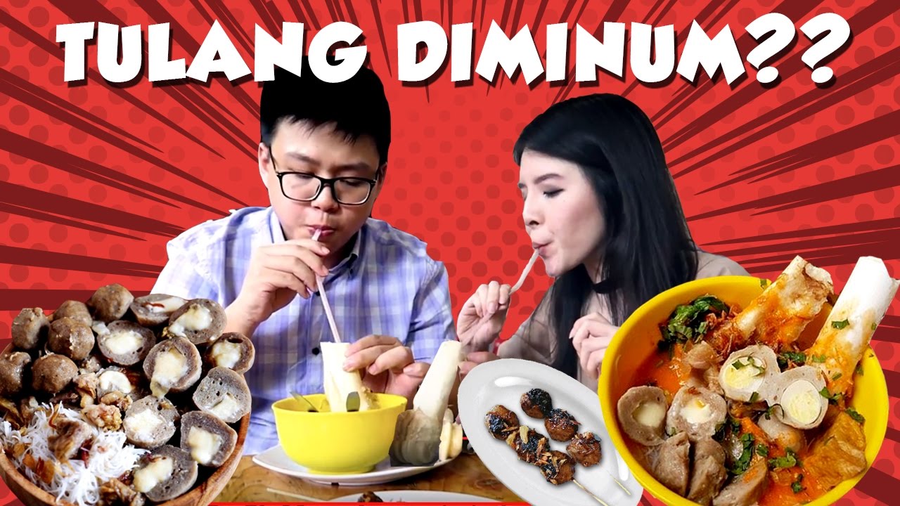 Sumsum Tulang Jumbo Pake Sedotan !! + Bakso Rawit Mozarella!!!