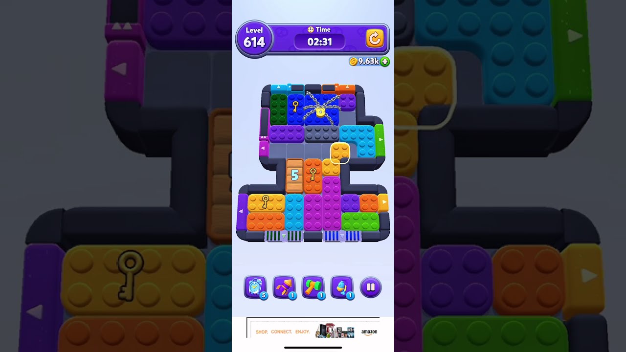 Solve Color Block Jam 614