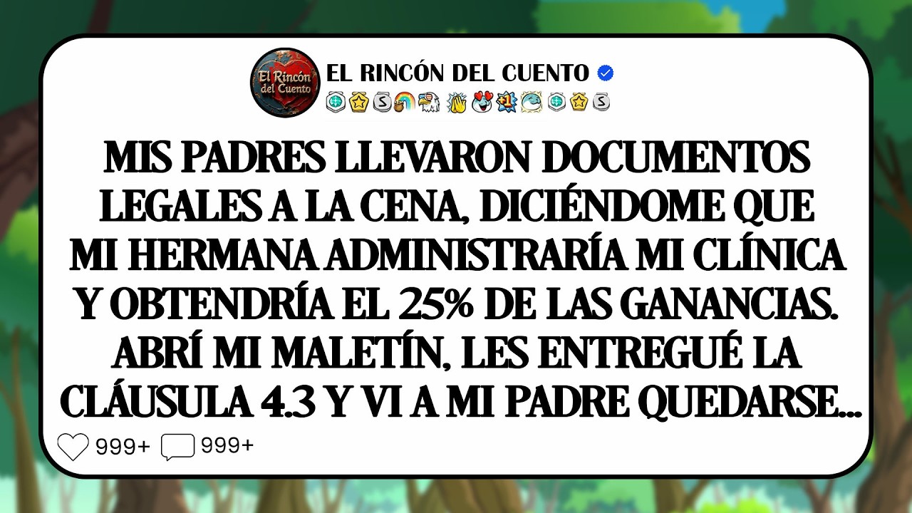 Construí mi clínica desde cero, ahora mi familia quiere participar sin haber pagado ni un centavo...