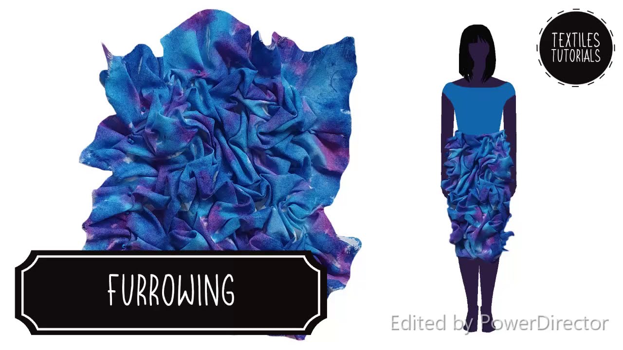 Fashion Fabrics Tutorial - FURROWING - Fabric Manipulation