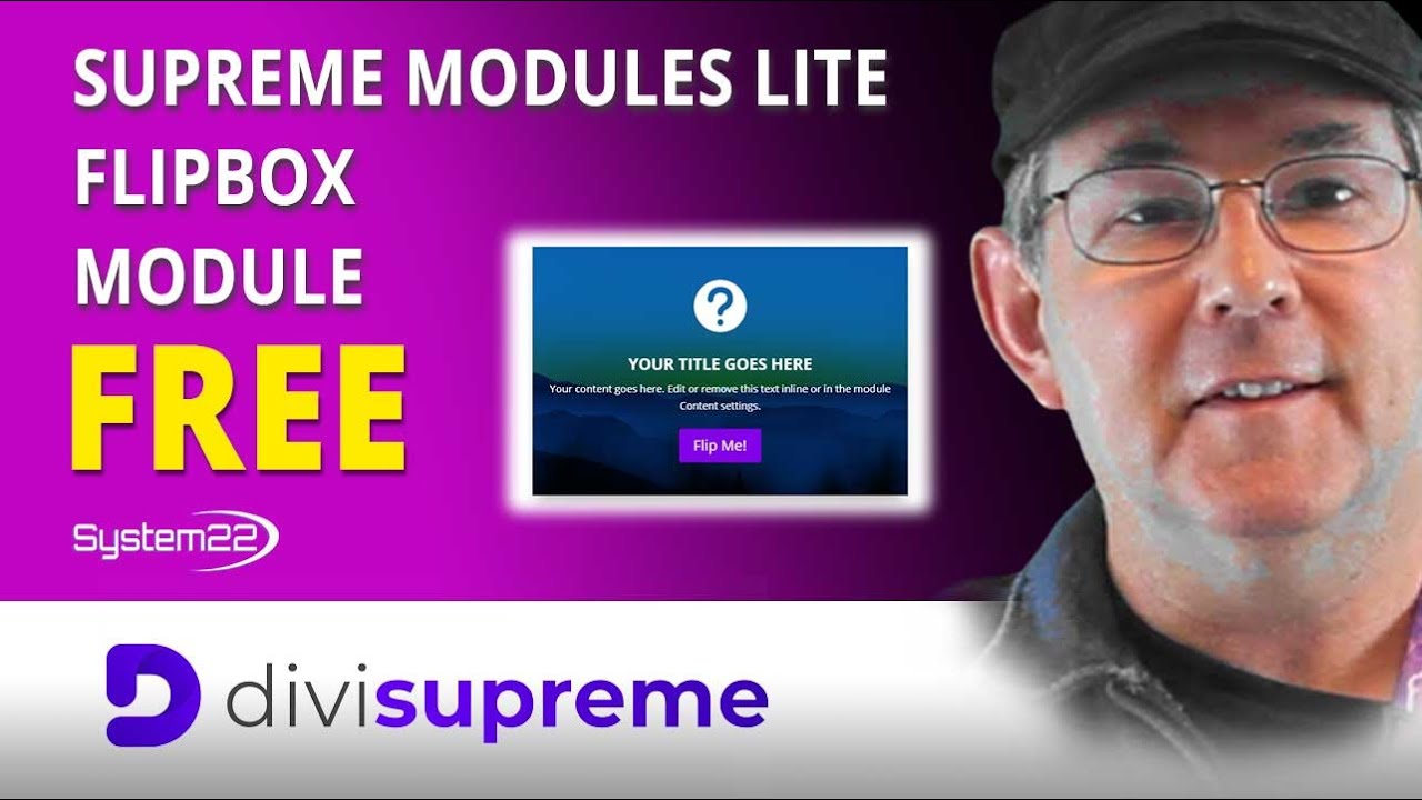 Divi Supreme Modules Lite Free FlipBox Module 👈👈👍