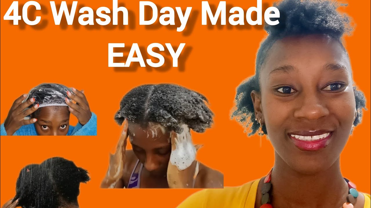 EASIEST 4C Hair WASH DAY Routine!! Moisture, Growth & NO Breakage. 