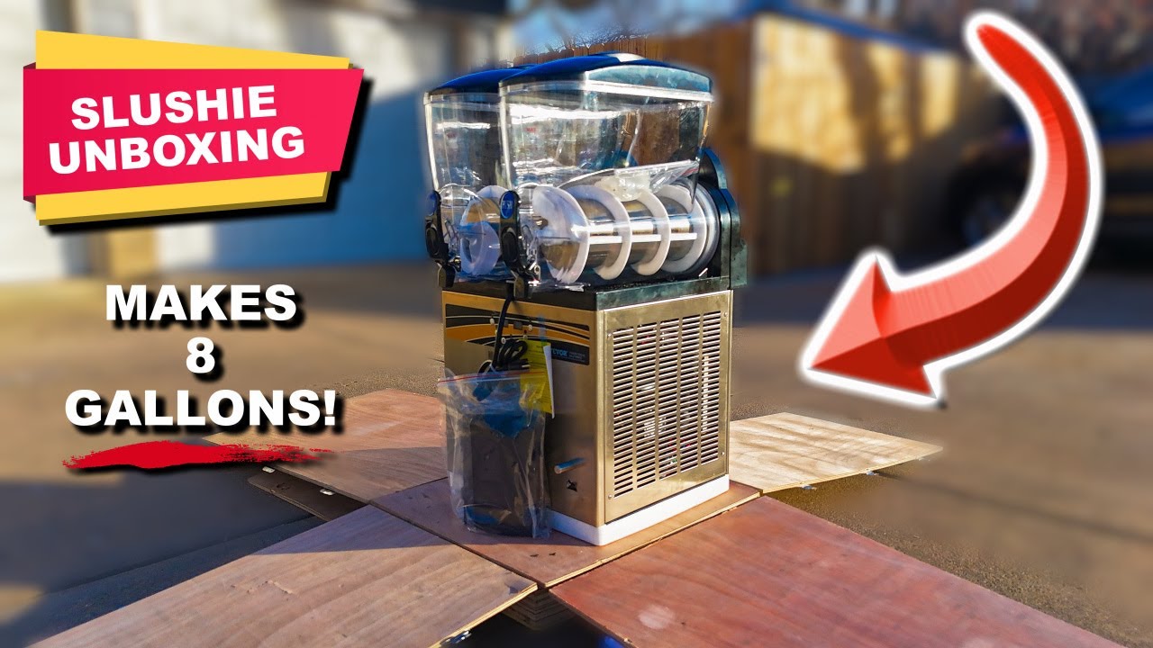 Unboxing our 2-Tank Commercial-Grade Slushie Machine | VEVOR X-300 Slushie Machine