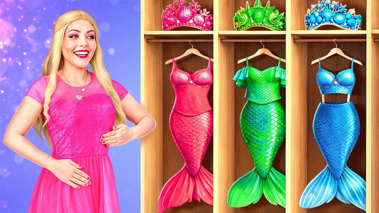 From Barbie to Mermaid! 🧜‍♀️ Extreme Real-Life Makeover