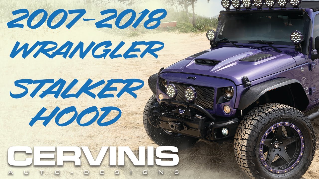 Cervini's 2007-2018 Jeep Wrangler Hood is Here! Your JK needs this!