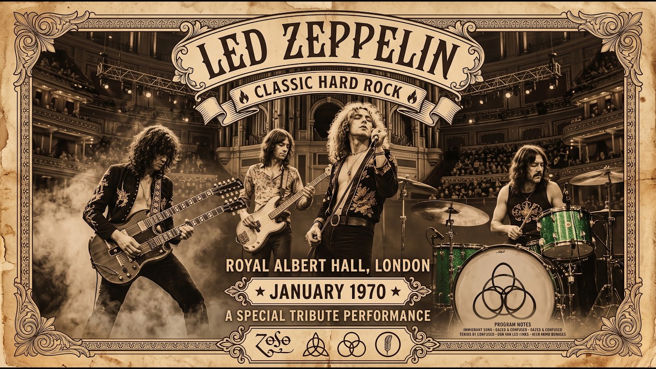 Led Zeppelin 🔥 Timeless Classic Rock | Live at Royal Albert Hall 1970 (Inspired Tribute)