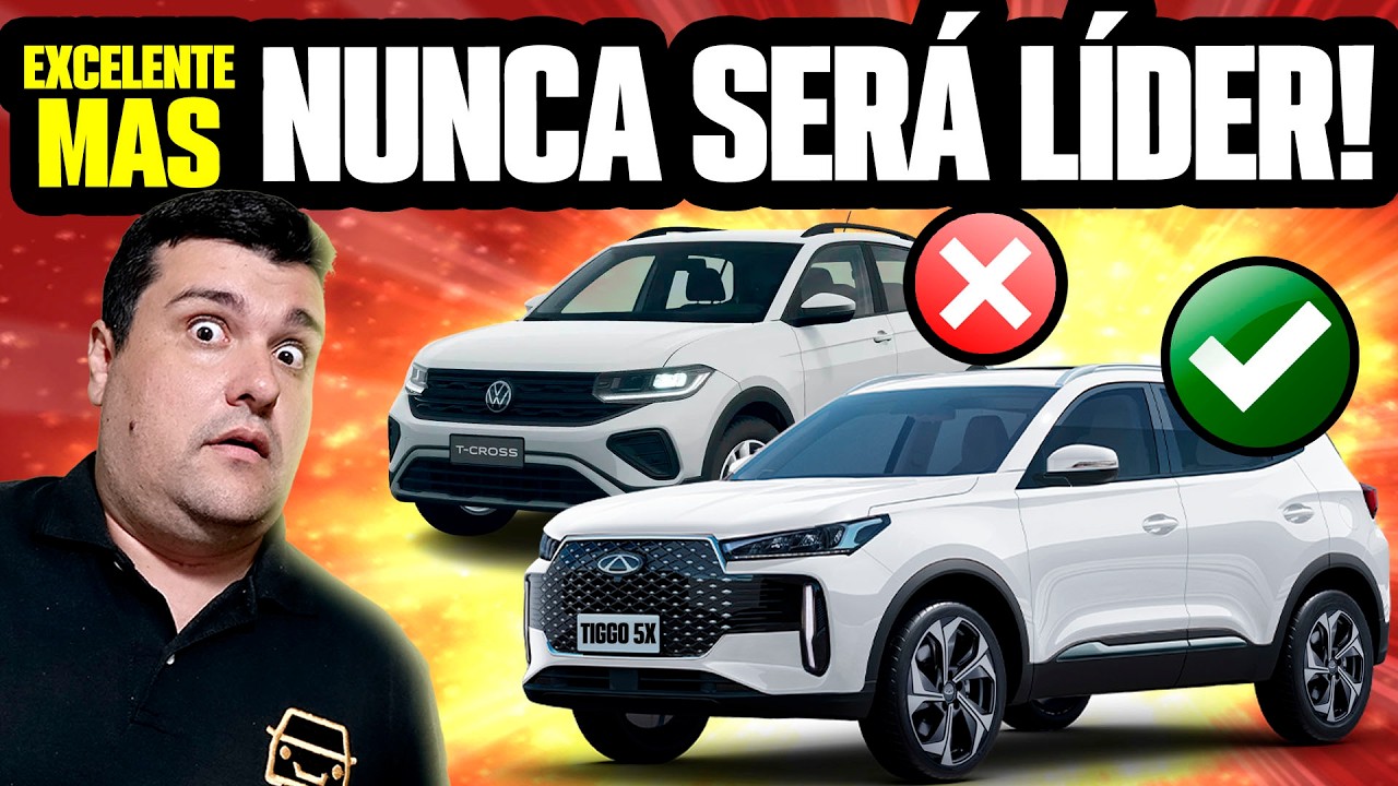 NOVO TIGGO 5X ENVERGONHOU T-CROSS, CRETA E TRACKER mas NUNCA SERÁ LIDER! E AGORA?