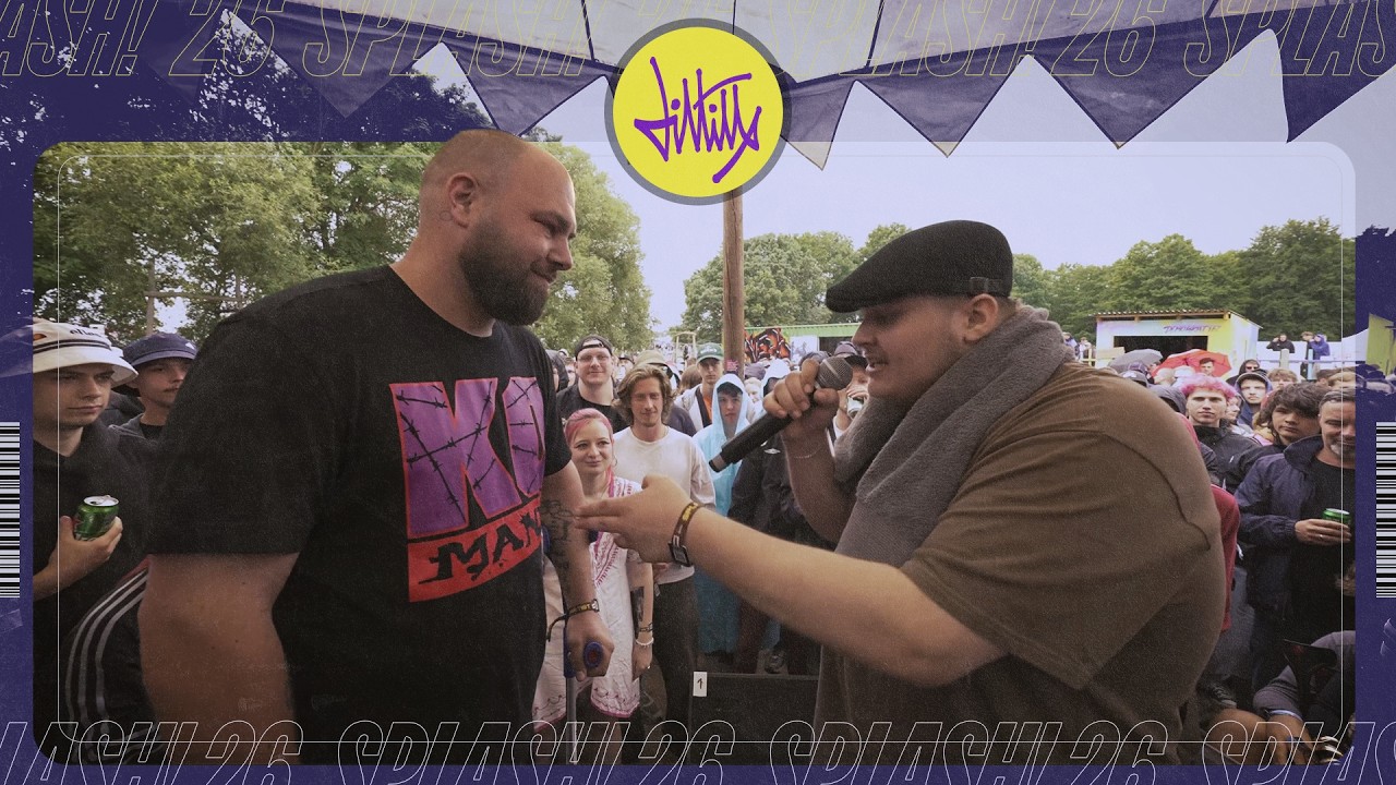 Mighty P vs Pusha ⎪ On Beat Rap Battle @ Splash &acute;26 ⎪ DLTLLY