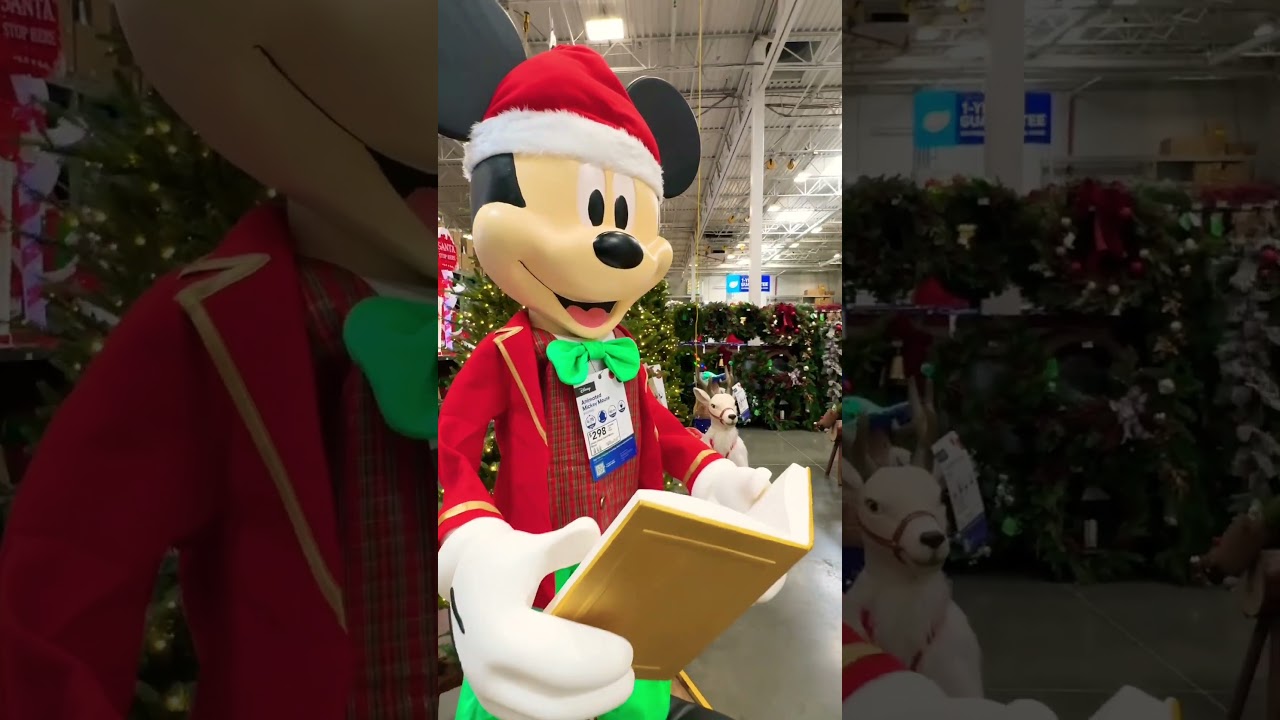 Jumbo Size Animated Mickey at Lowe&rsquo;s #lowes Christmas Season