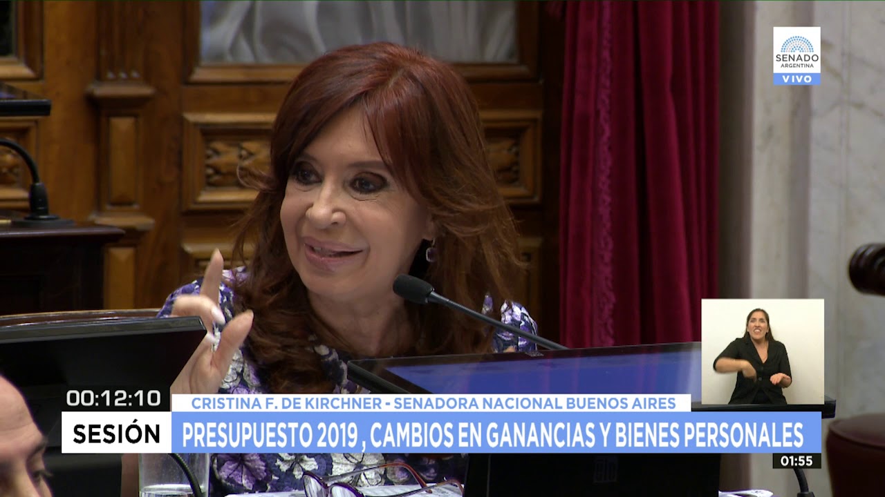 SDORA. CRISTINA F. DE KIRCHNER - SESIÓN PRESUPUESTO 2019 14-11-18