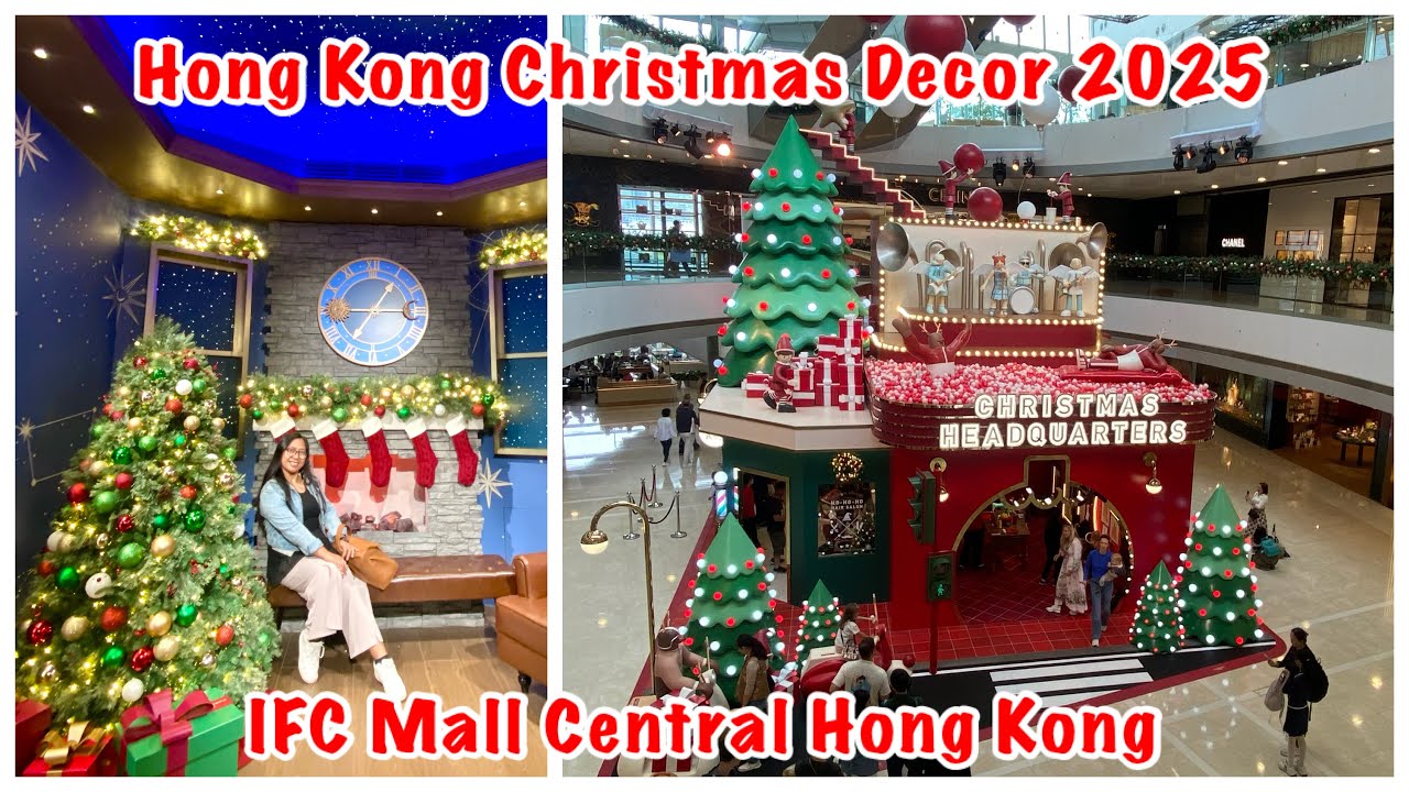 VLOGMAS 2025: IFC MALL CHRISTMAS DISPLAY | CENTRAL HONG KONG | JOY WANDERS