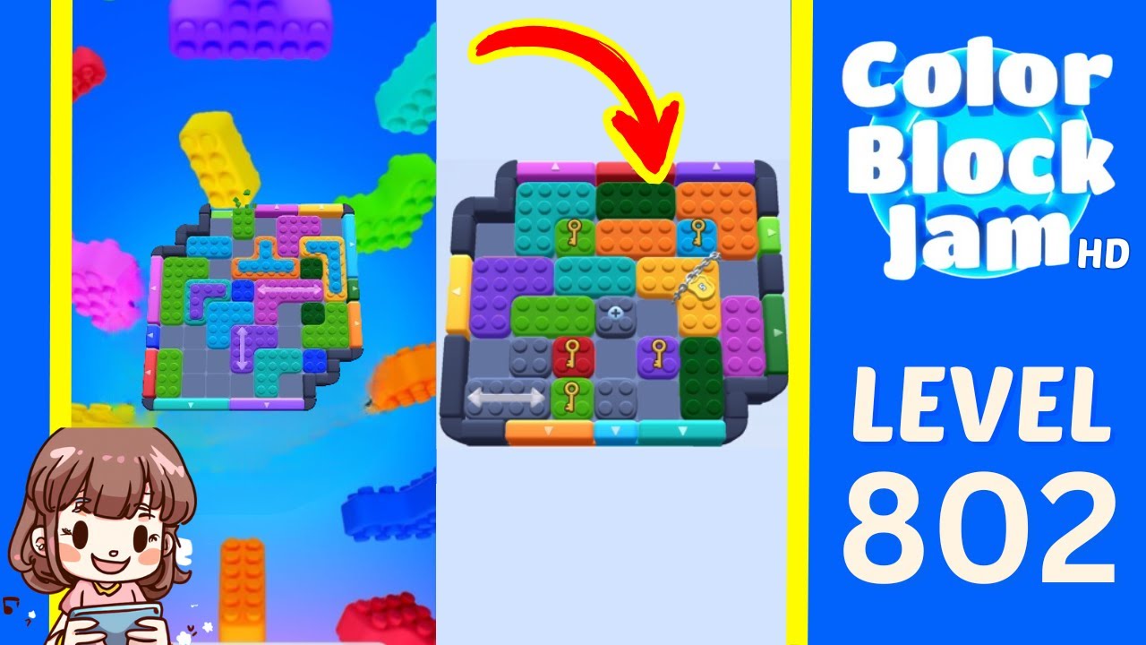 Color Block Jam Level 408 (802) Solution Walkthrough