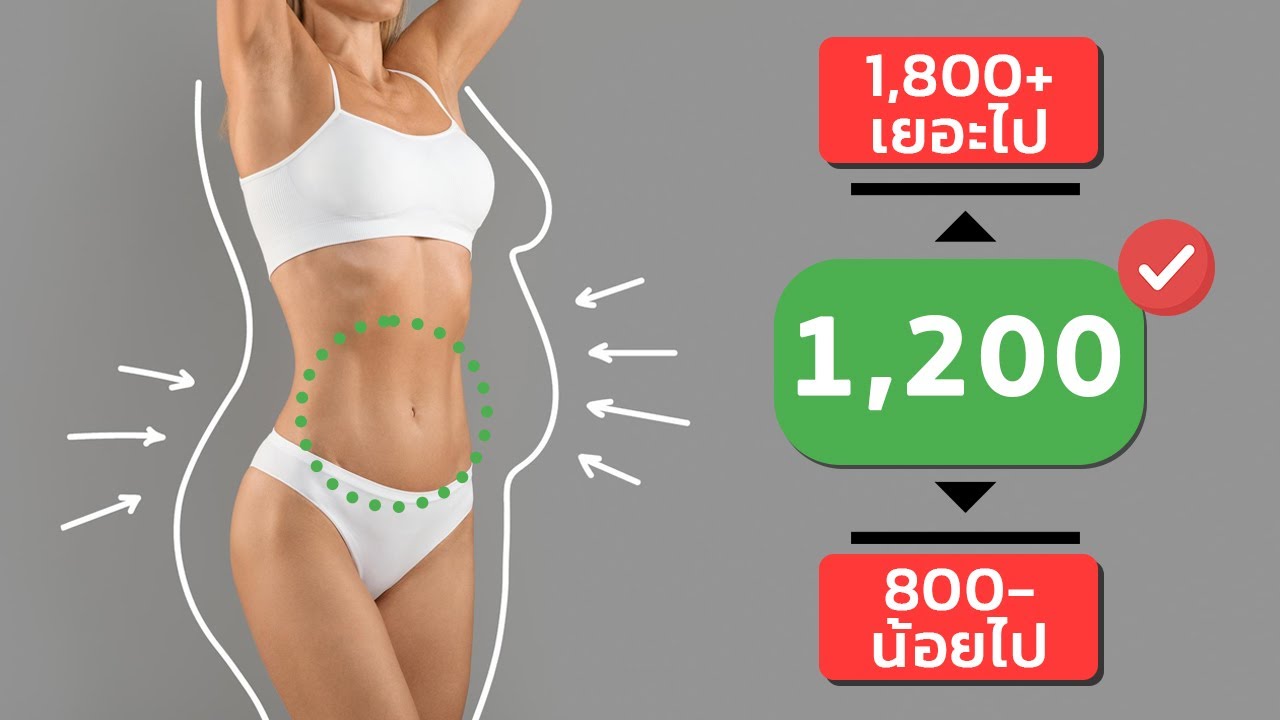 ลดน้ำหนัก & ลดไขมัน ใน 1 วัน ควรกินไม่เกินกี่แคลอรี่?