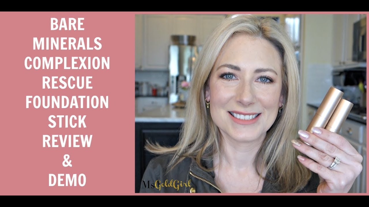 BareMinerals Complexion Rescue Foundation Stick Review and Demo | MsGoldgirl