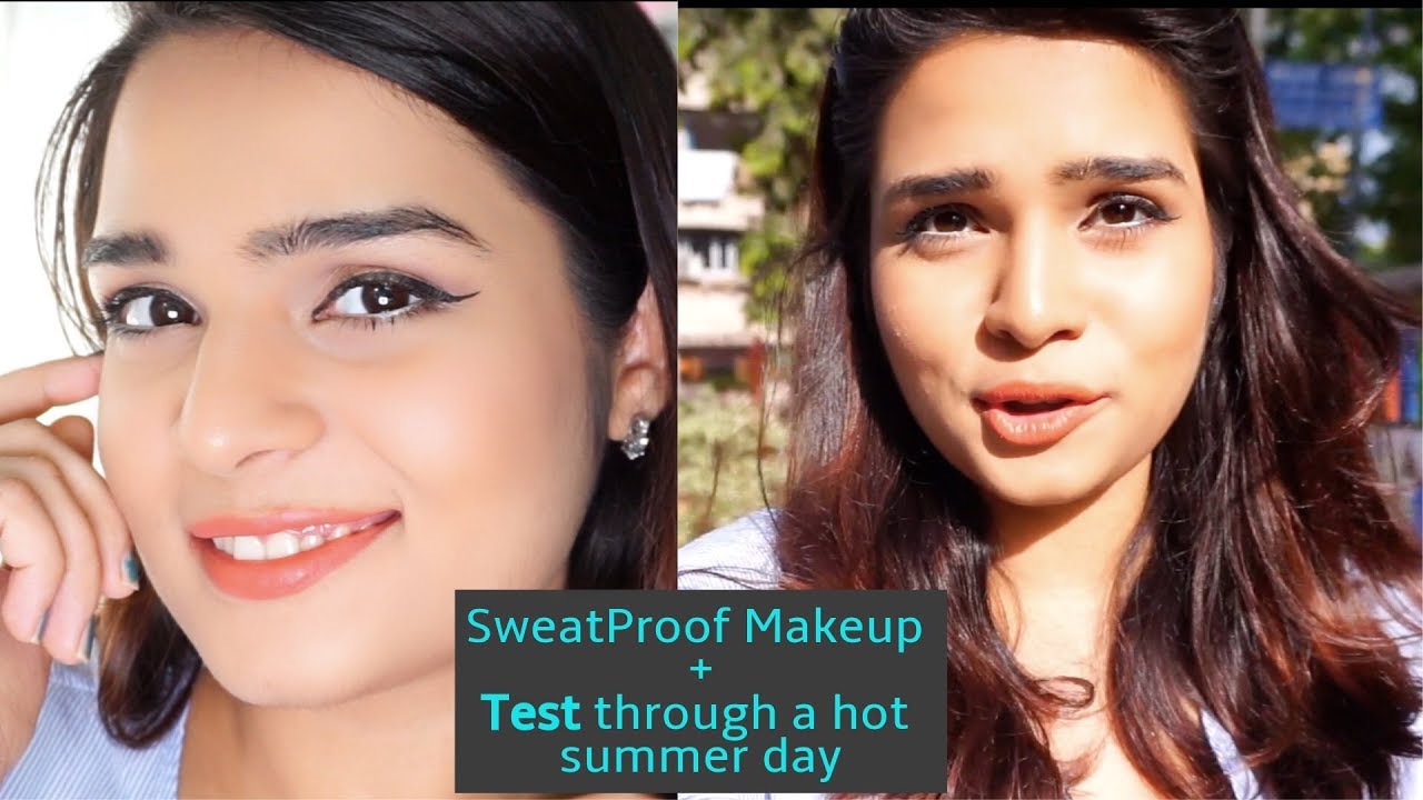 How to stop your makeup from getting Sweaty / Oily in Summer + HOT DAY TEST