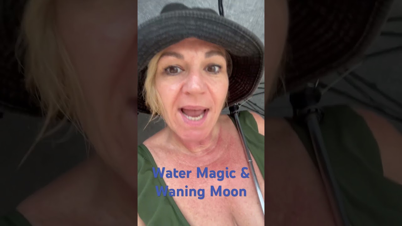 Waning Moon Magic. Be the moon and let GO. Be like water and FLOW. Make space for the new moon.