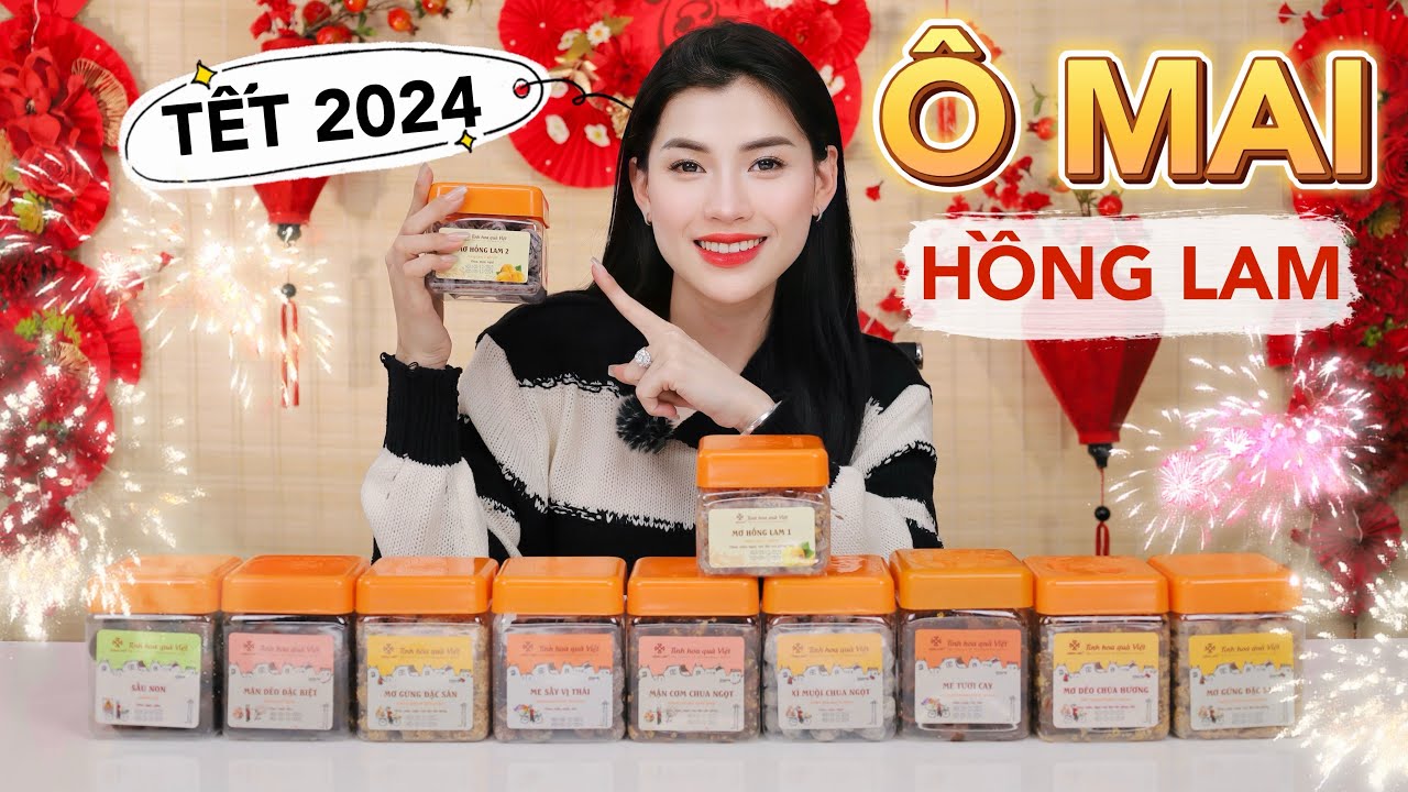 [REVIEW] 12 LOẠI Ô MAI HỒNG LAM CỰC HOT | Tết cùng Hà Linh Phần 3 [Video có Affiliate Marketing]