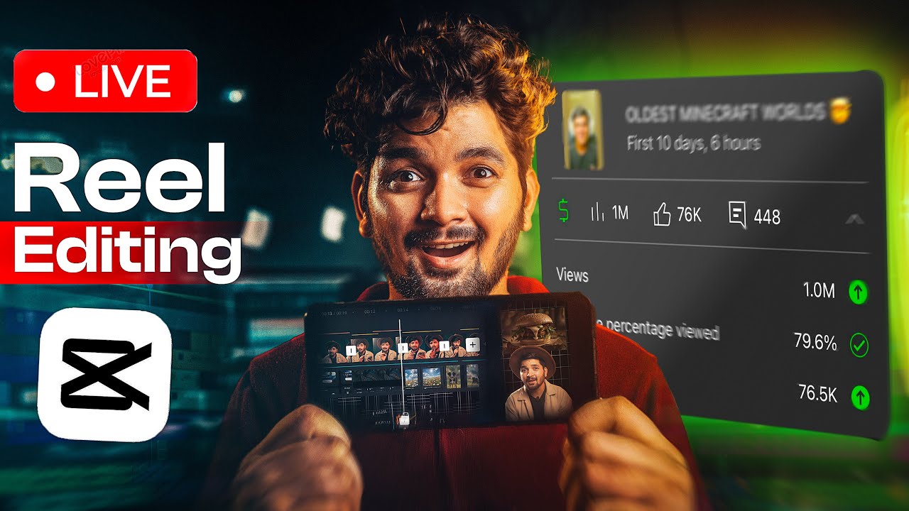 LIVE Step by Step REEL VIDEO EDITING Tutorial in CapCut Mobile