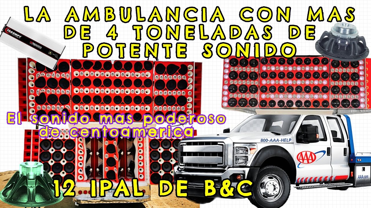 La ambulancia con mas de 4 toneladas de sonido CAR AUDIO el increible Phantom