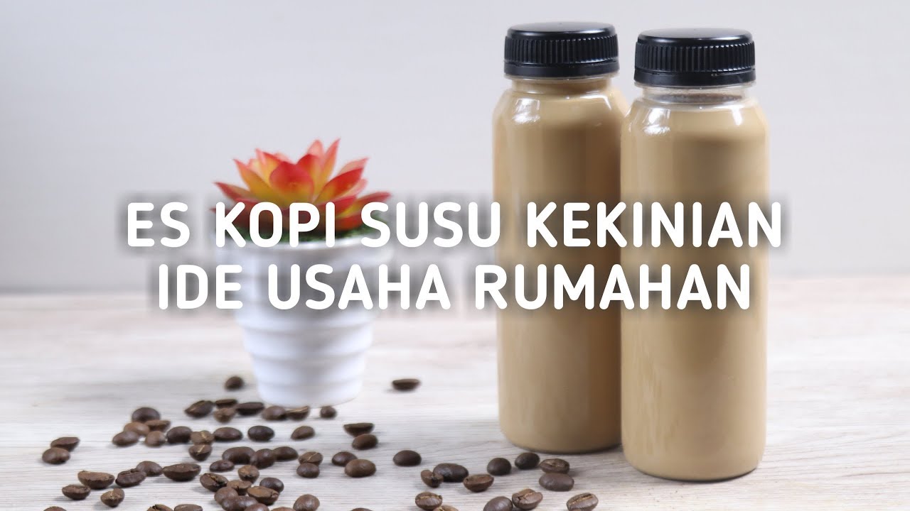 ES KOPI SUSU KEKINIAN PAKAI BOTOL, VERSI MESIN ESPRESSO