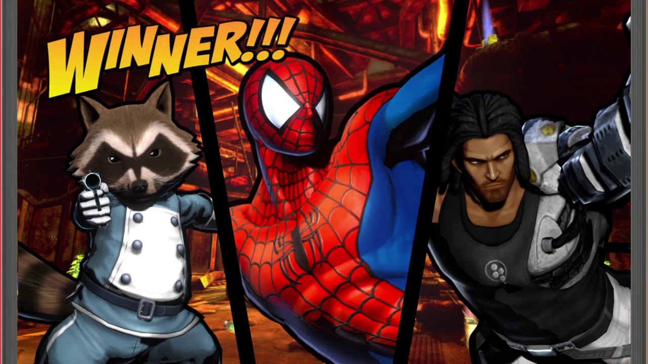 ULTIMATE MARVEL VS. CAPCOM 3 Spiderman,Rocket Raccoon,Spencer Requested Gameplay