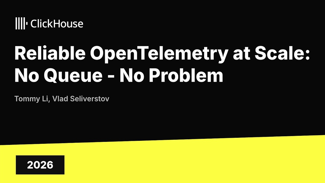 SREcon26 Americas - Reliable OpenTelemetry at Scale: No Queue, No Problem