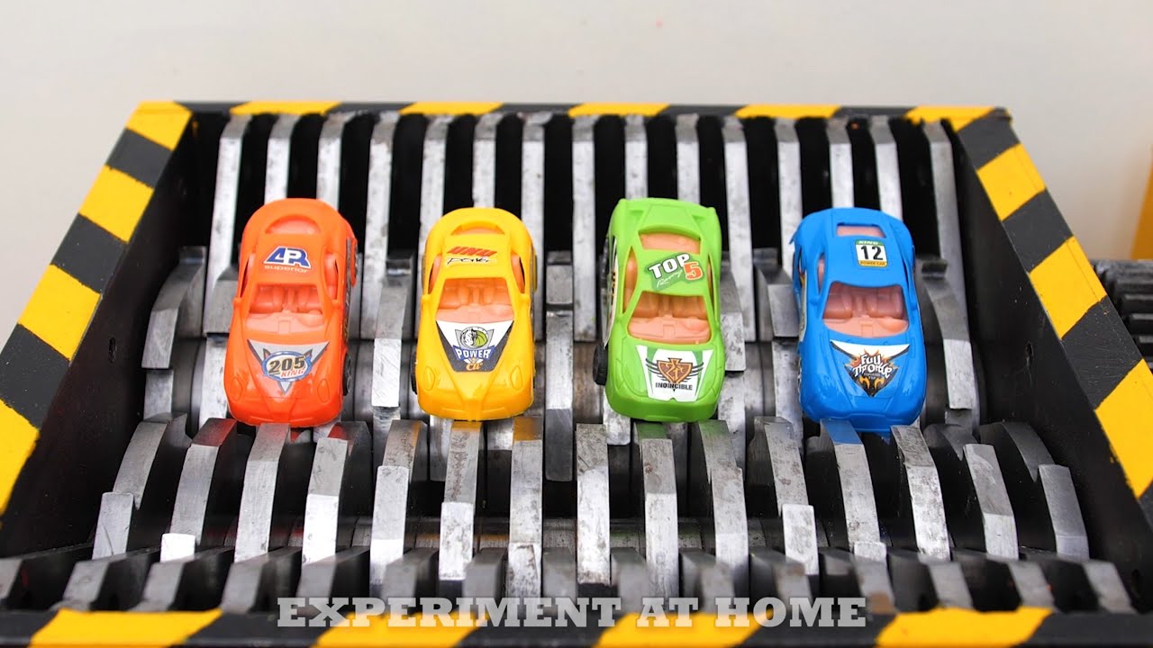 Shredding Plastic Cars!