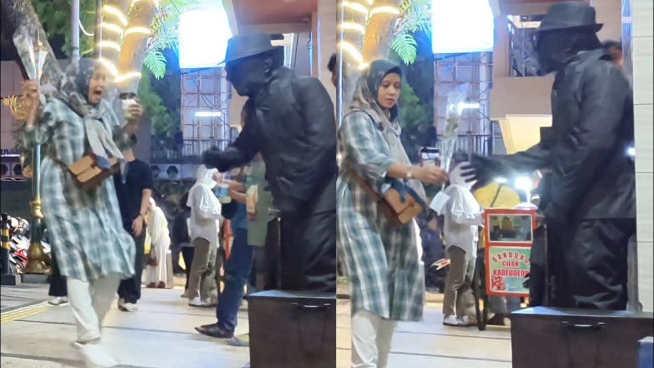 jomblo mana suaranya ni..!! Prank patung hidup..!!!