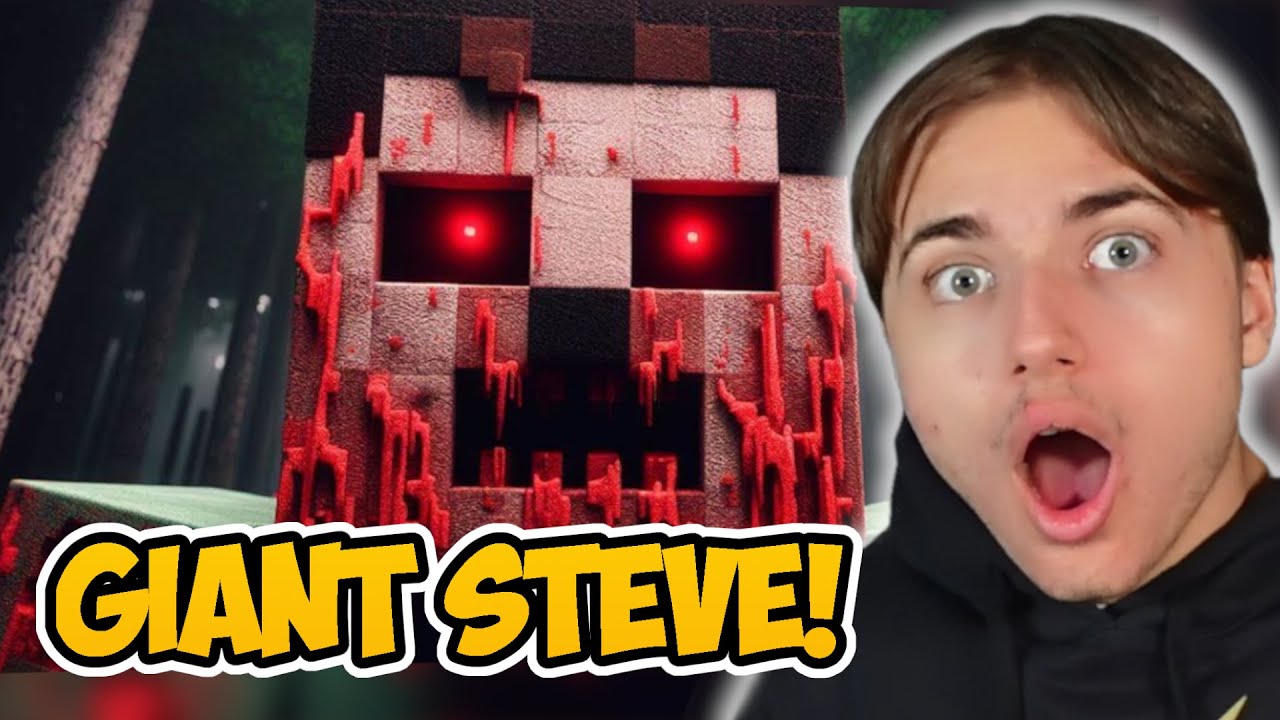 VORSICHT vor GIANT STEVE in MINECRAFT! | REACTION