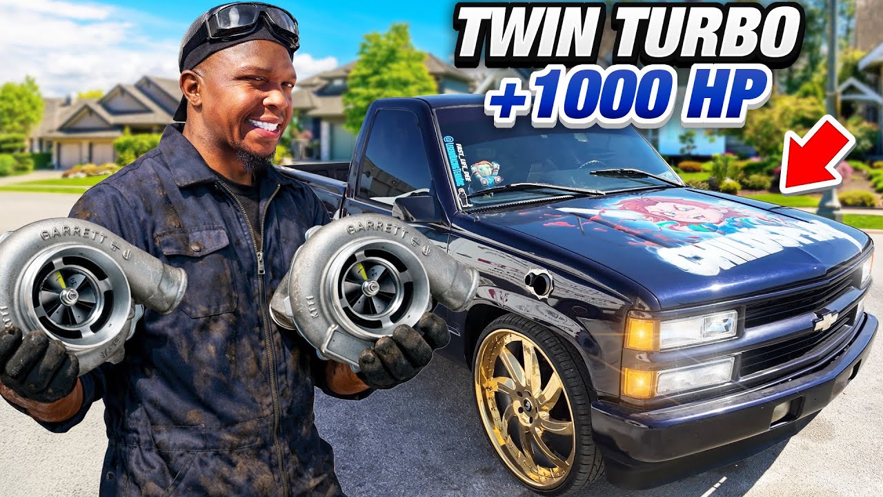 Полностью отреставрированный Chevrolet Silverado OBS 1996 года выпуска: два турбокомпрессора, мощ...