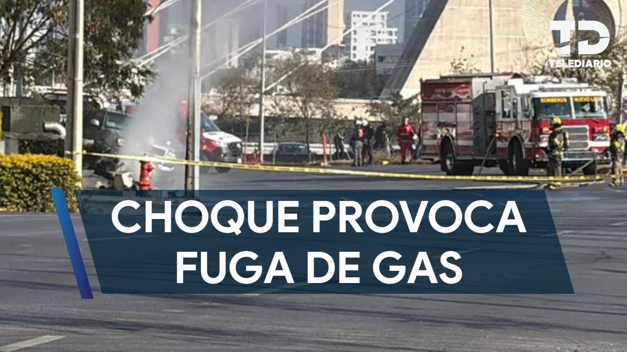 Accidente provoca fuga de gas en Monterrey; evacúan a 90 personas