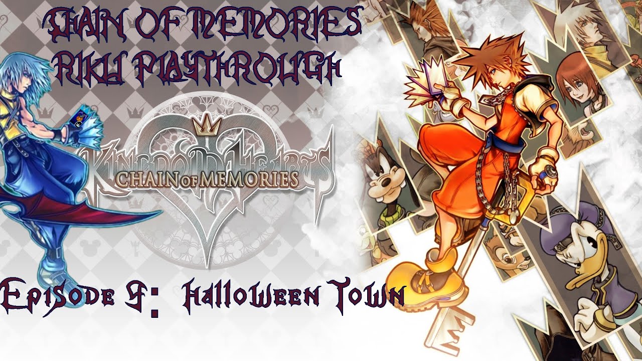 Kingdom Hearts Re: Chain Of Memories Riku Playthrough #9 - Halloween Town
