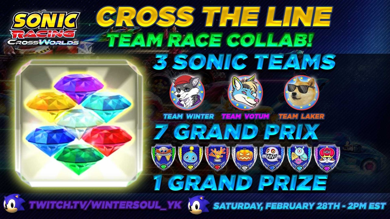 CROSS THE LINE 💎 TEAM RACE COLLAB VS. TEAM @laker097 & TEAM @Votum_Stellarum