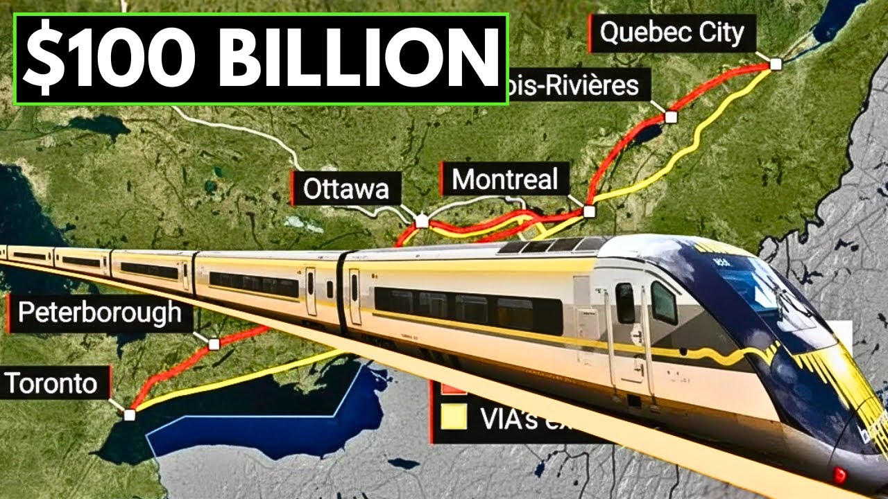 Toronto to Quebec in 3 Hours? Canada’s $100B High-Speed Rail Dream!