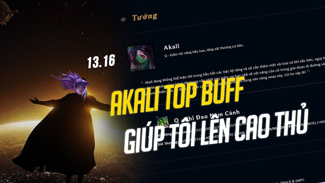 ASOKEN AKALI | AKALI TOP 13.16 ĐƯỢC BUFF GI&Uacute;P T&Ocirc;I L&Ecirc;N LẠI CAO THỦ