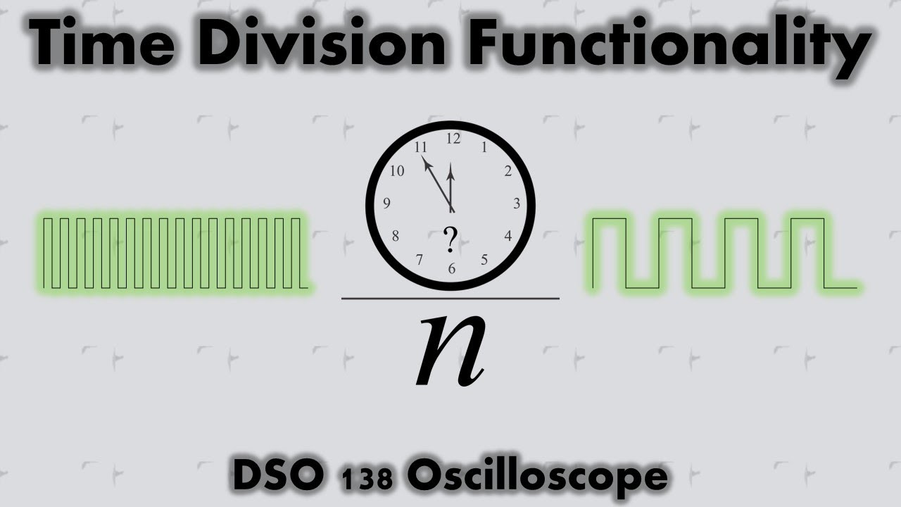 Time Division Functionality of DSO 138 Oscilloscope | Horizontal Adjustment of Signal