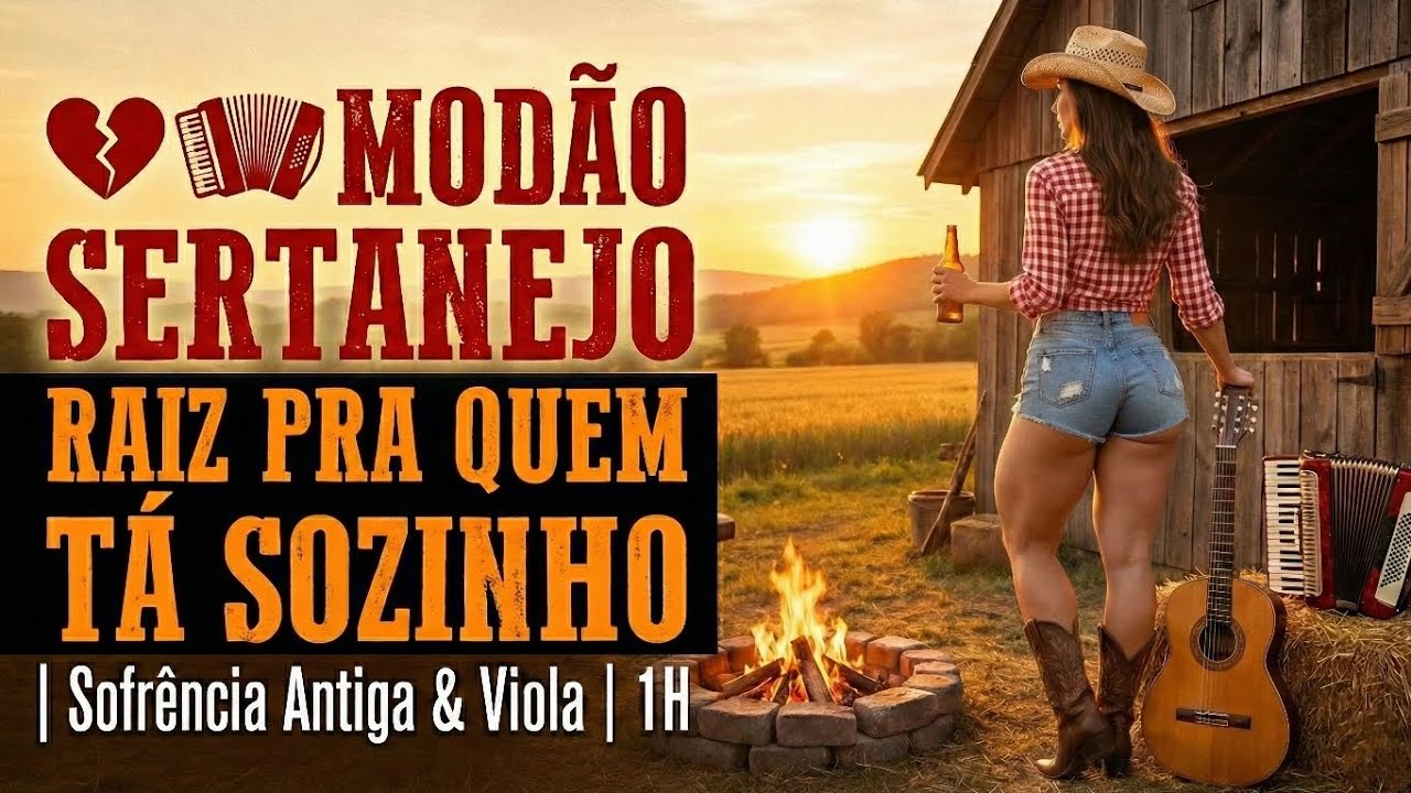 💔🪗 SÓ MODÃO SERTANEJO RAIZ PRA QUEM TÁ SOZINHO | Sofrência Antiga & Viola | 1H