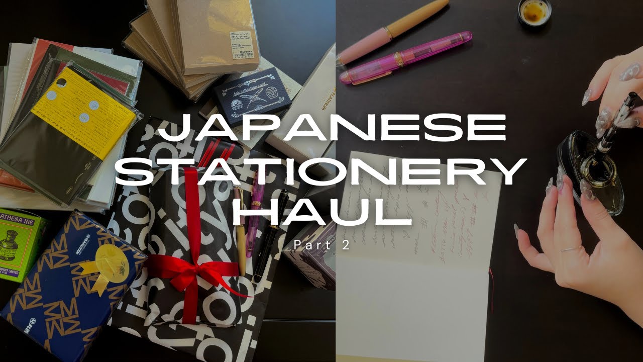 Japan Stationery and Fountain Pen Haul Part 2 + Fountain Pen Writing Samples | Writing on Sunshine