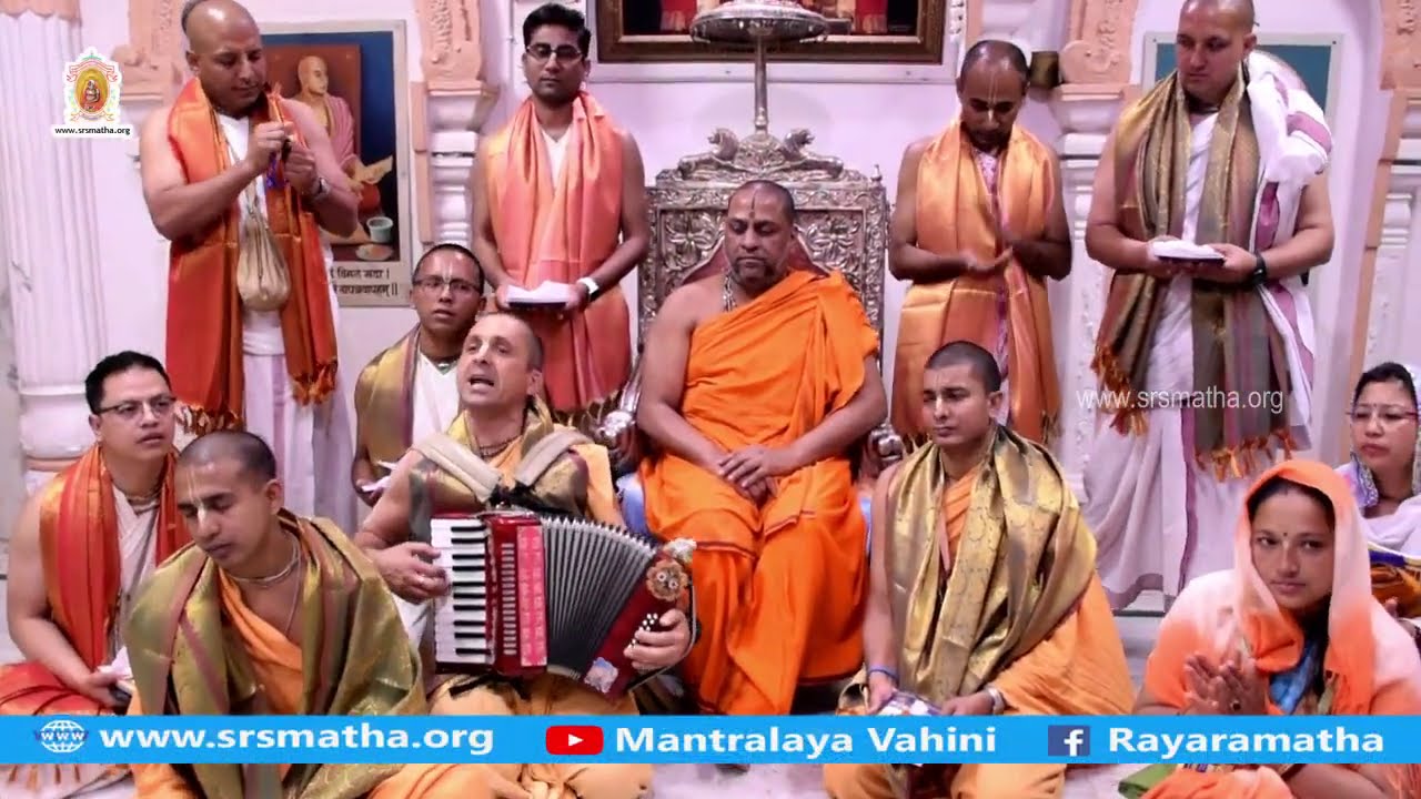 Sri Patridas and Team(ISKCON) from Nepal, visited Mantralayam