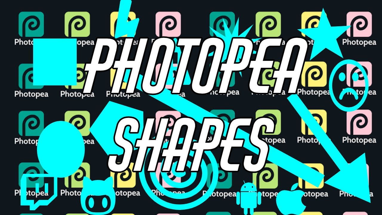 Photopea Tutorial #03 Shapes and Custom Brush Review (Free Alternative to Photoshop)