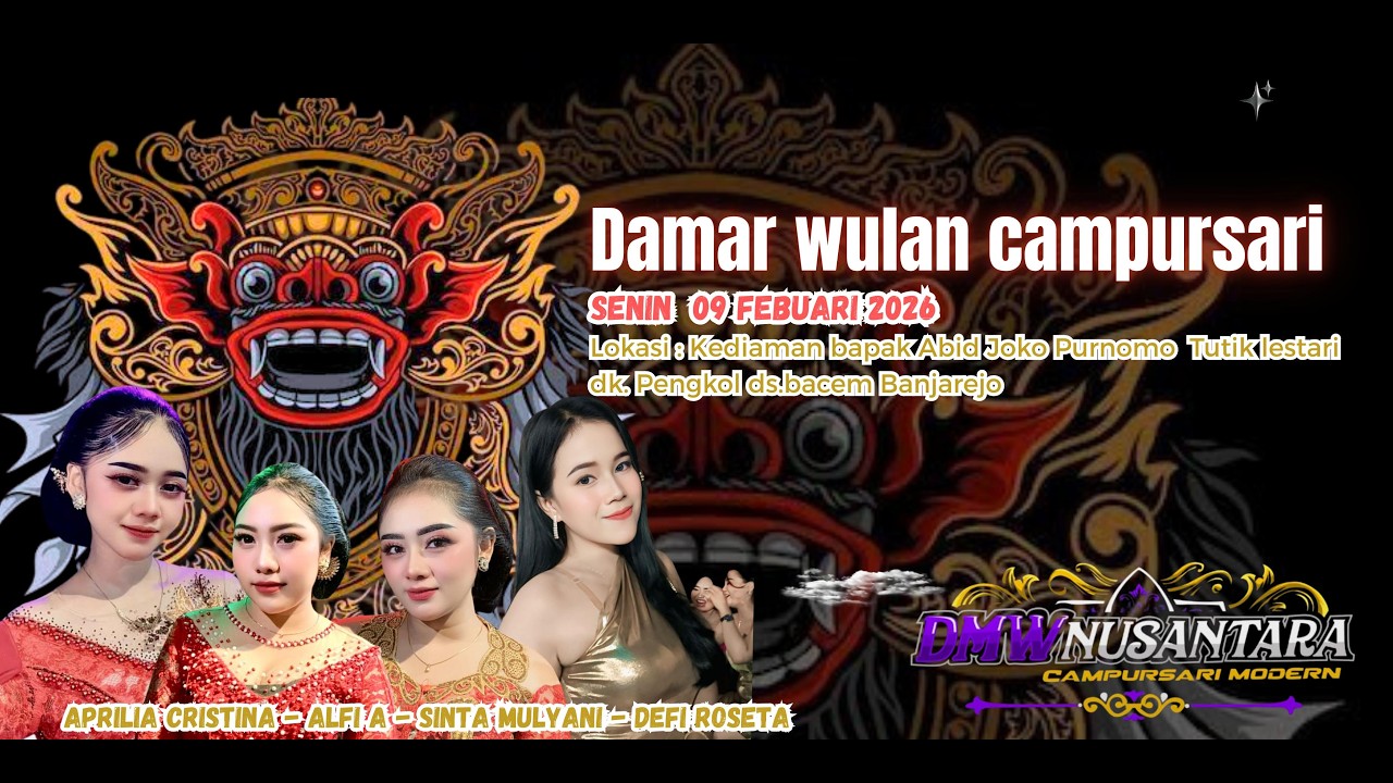 Live streaming // DAMAR WULAN CAMPURSARI \\Dk.Pengkol Ds.Banjarejo Kab.Blora Tgl 09 Febuari 2026