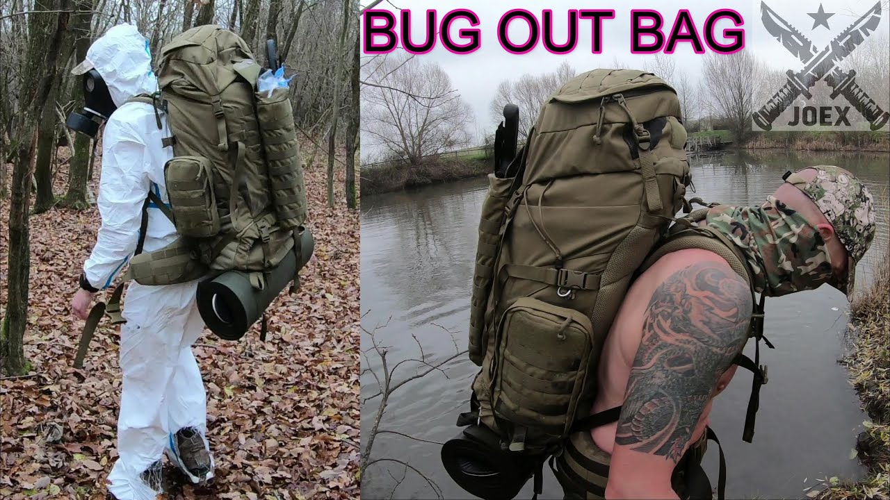 BUG OUT BAG - PREPPING FOR THE ZOMBIE WAR- NUCLEAR BLAST TRAINING - GET HARD IN THE COLD/WOODS