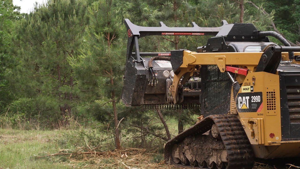 Vail Products® Skid Steer Forestry Drum Mulcher - Cat 299d