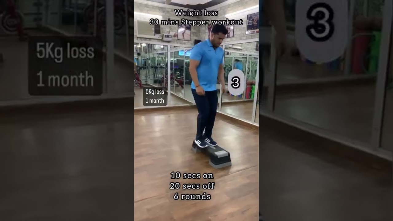 Stepper workout 30 minutes daily 5Kg weight loss in one Months #stepperworkout #weightloss #workout