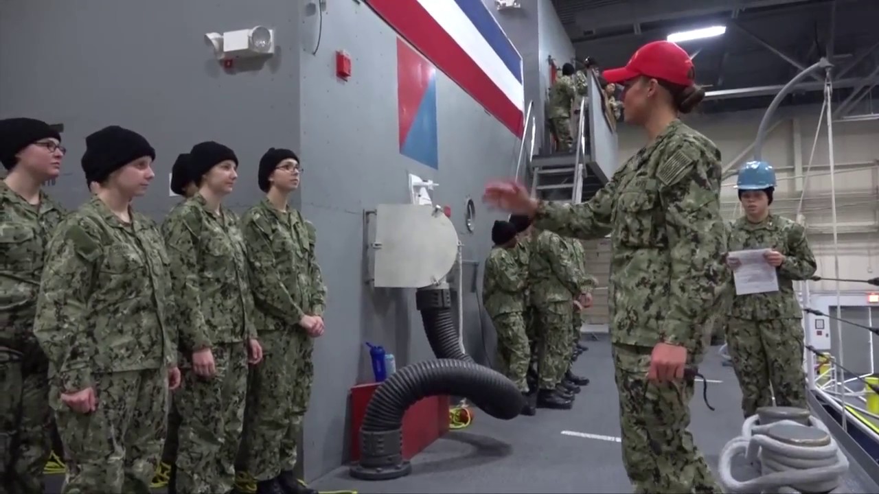 Navy Boot Camp Seamanship Training at Naval Station Great Lakes